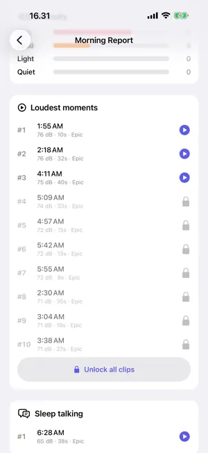 Snore Recorder & Sleep Talk screenshot 3
