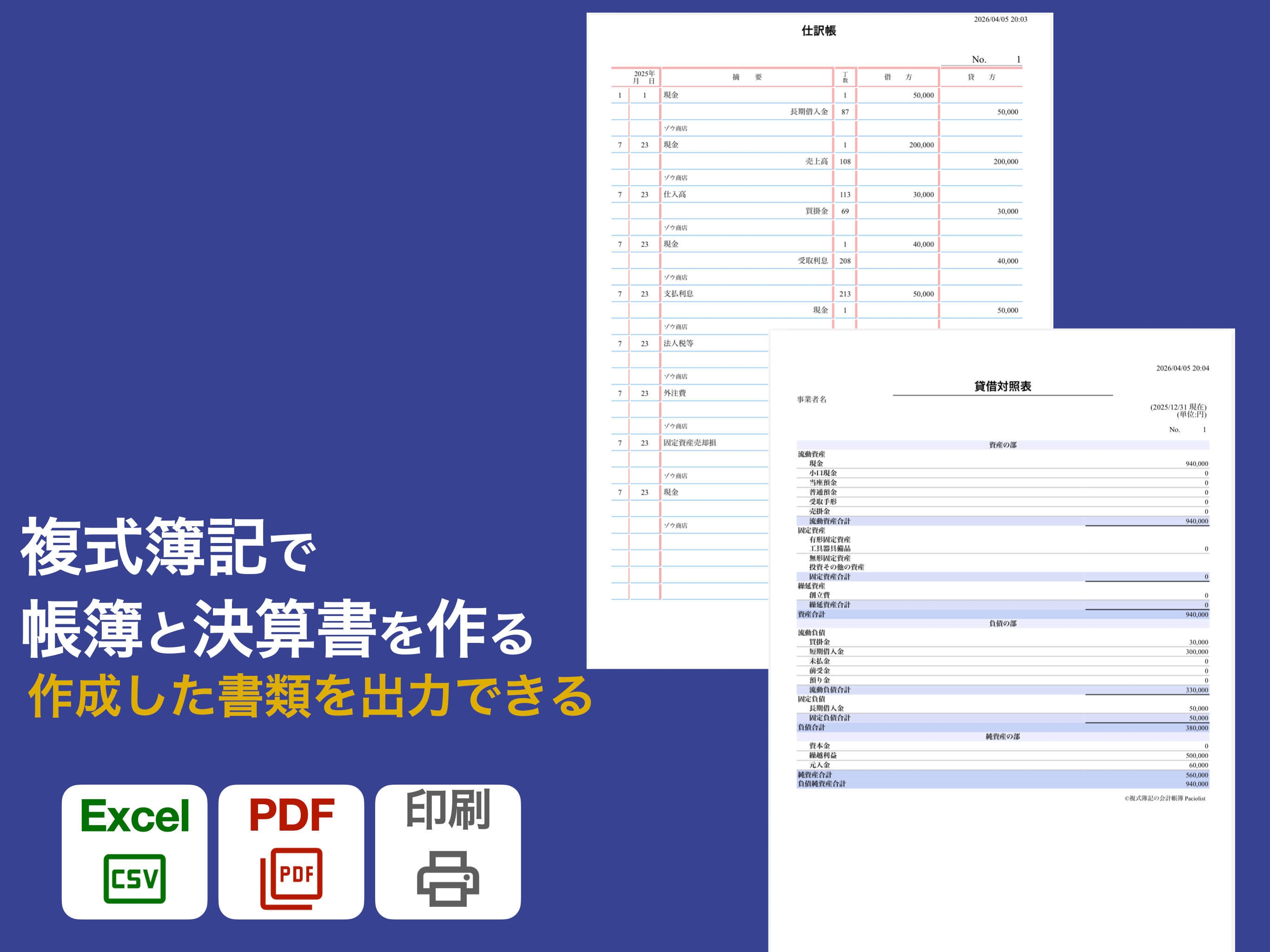 複式簿記で記帳する会計帳簿 Paciolistパチョーリ主義 screenshot 6