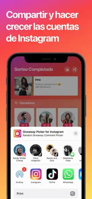 Giveaway Picker for Instagram™ iPhone screenshot 3