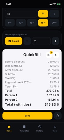 QuickBill: Receipt Tracker Screenshot 3 of 10