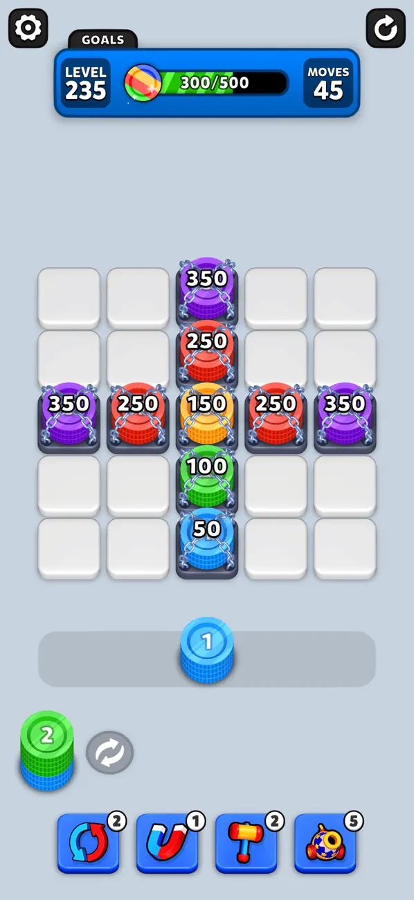 Screenshot #1 pour Coin Stack Puzzle!