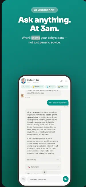 Wrenli: AI Baby Tracker & Log screenshot 1