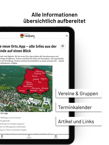 Gemeinde Neuburg iPad screenshot