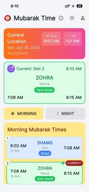 Mubarak Time Calculator screenshot 3