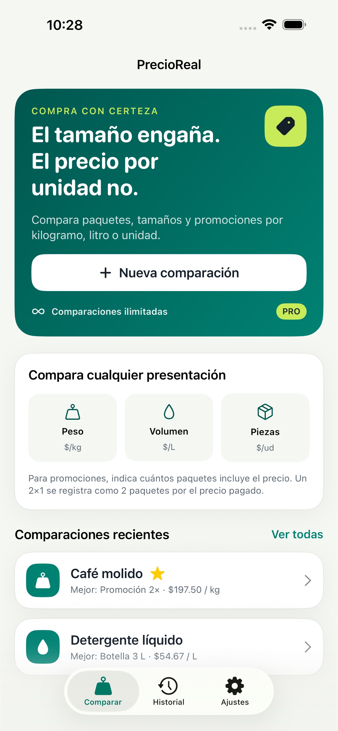 Screenshot 1 of PrecioReal