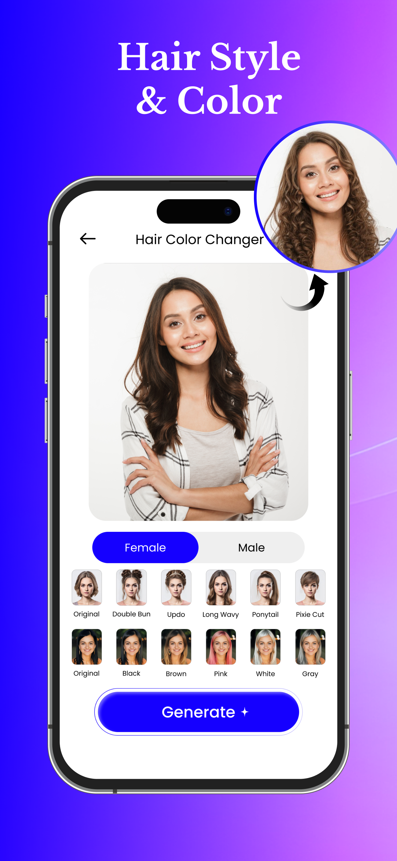 Hair Color Changer - AI Hair