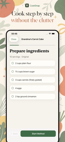 CookSnap: Recipe Saver iPhone screenshot