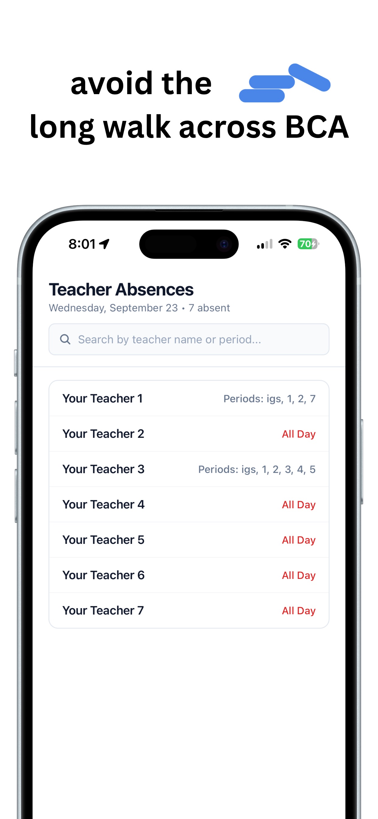 Screenshot 2 of BCAway - BCA Teacher Absences