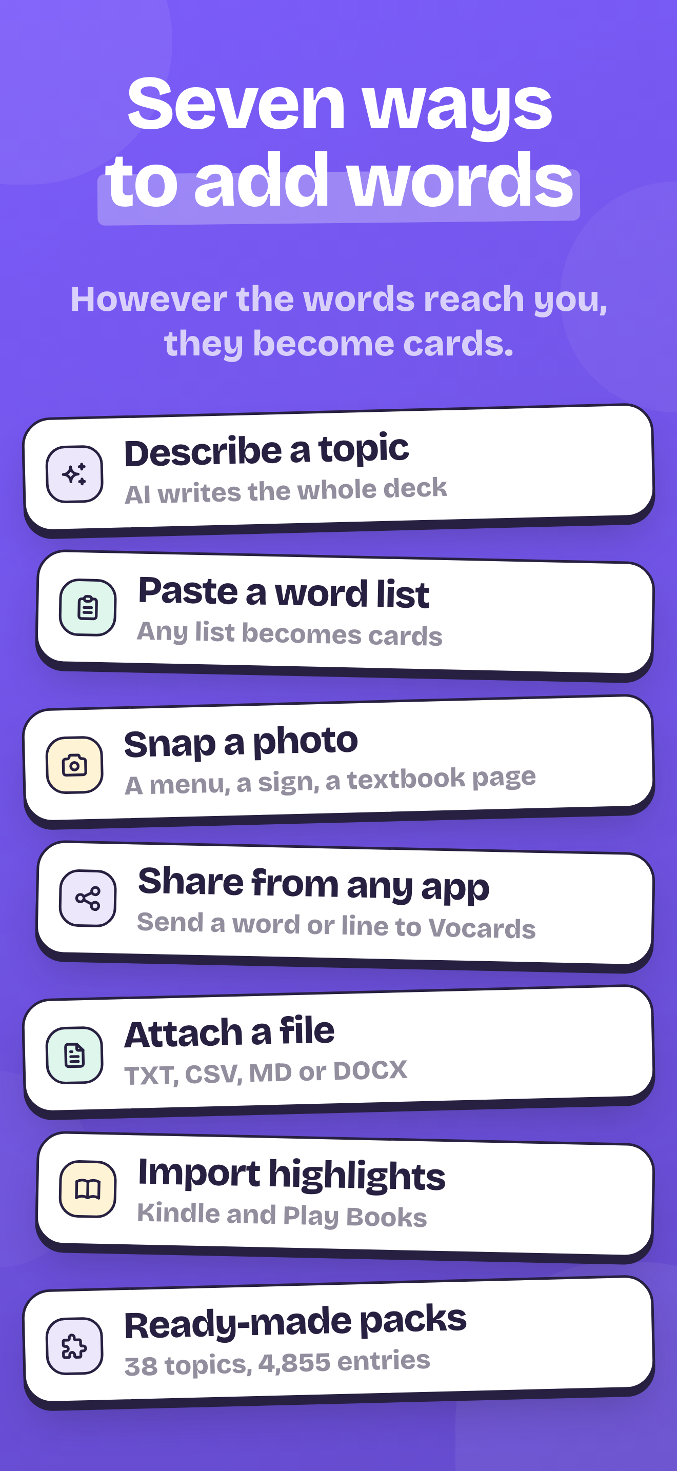 Vocards: Vocabulary Flashcards screenshot 8