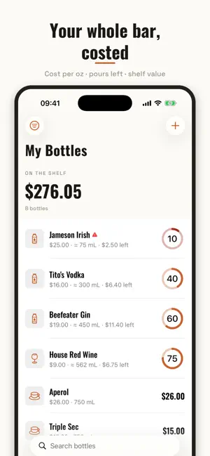 Pourly - Bar Cost Calculator screenshot 2