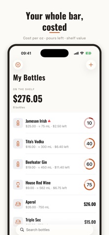 Pourly - Bar Cost Calculator Screenshot 2 of 6