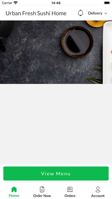 Urban Fresh Sushi Home Screenshot