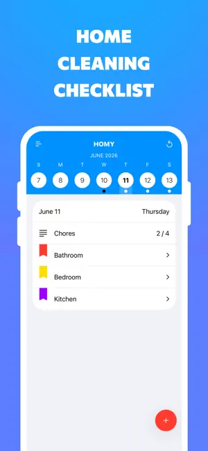 Homy. Household Chores Tracker screenshot 1
