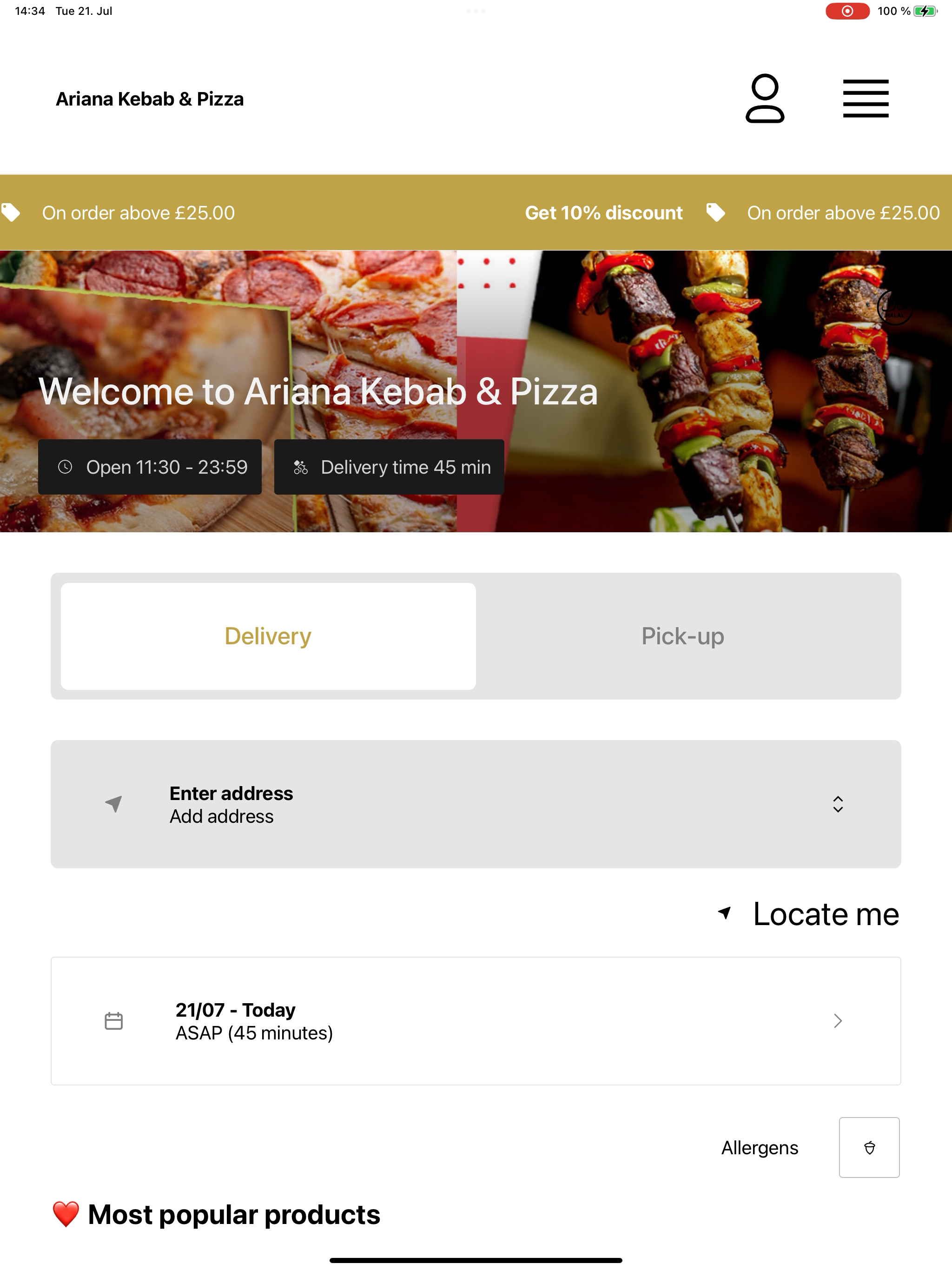 Ariana Kebab & Pizza screenshot 5