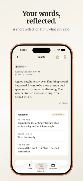 Onekept: Voice Journal screenshot 2