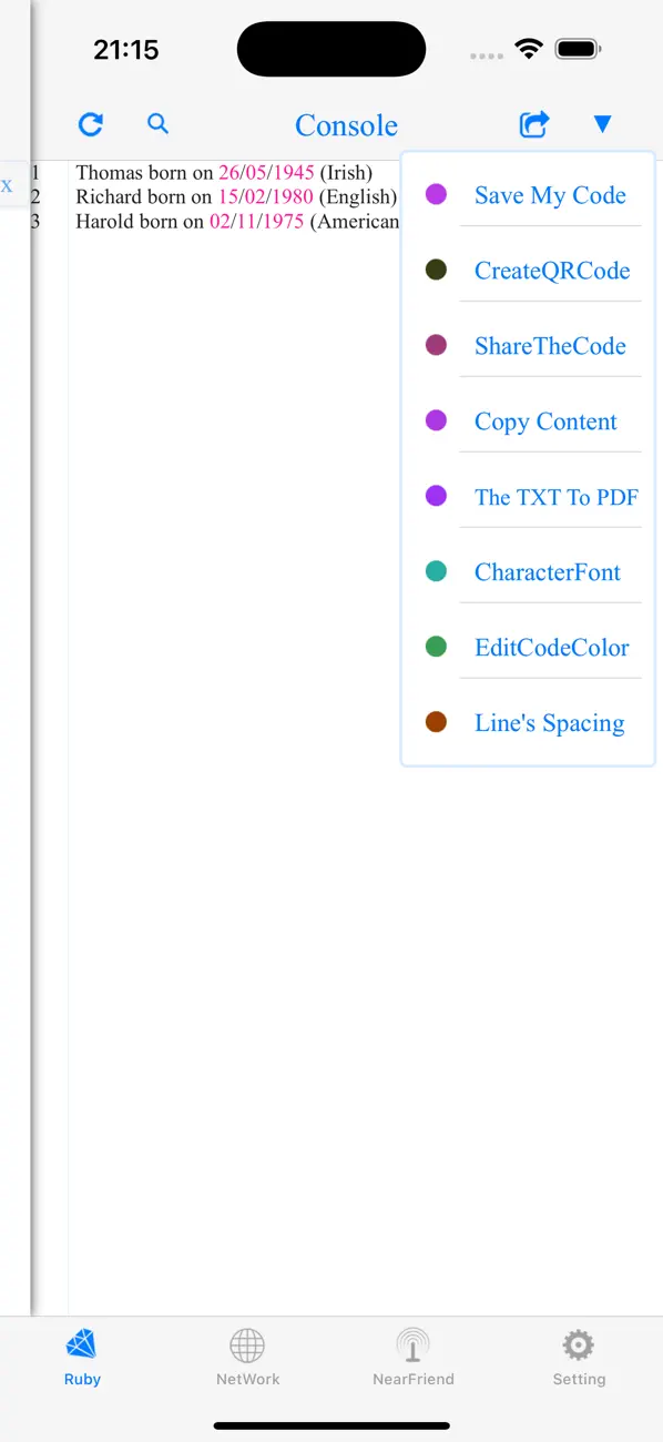 #3. Ruby 2.0-run code,pro (iOS) โดย: 小文 黄