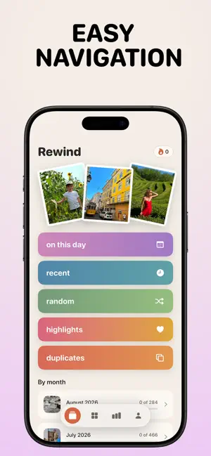 Rewind Swipe Photo Cleaner screenshot 1