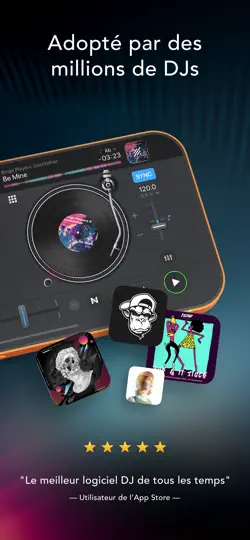 Capture d'écran de Djay - DJ App & AI Mixer sur iPhone 3