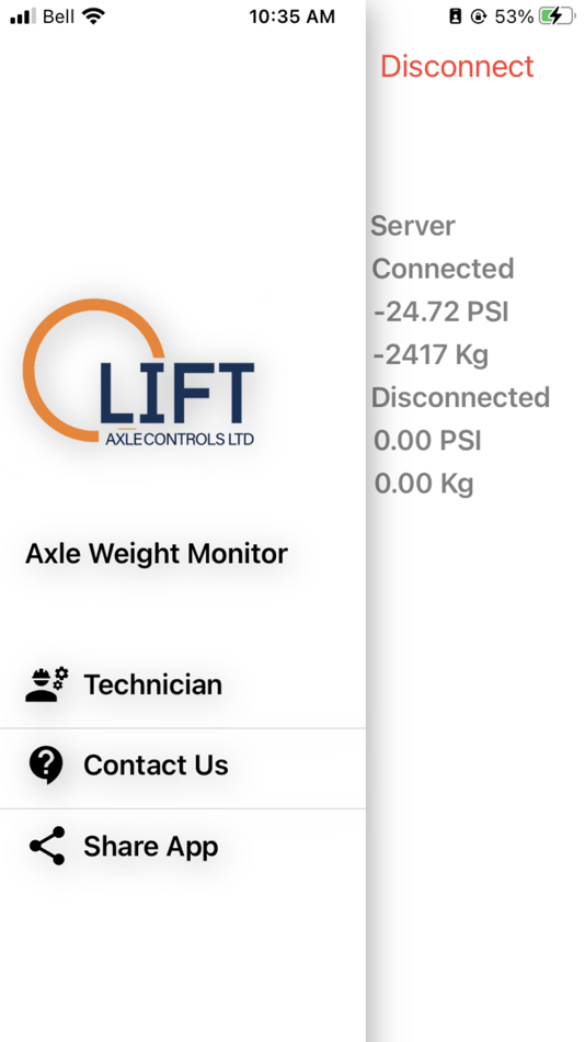 #7. Axle Weight Monitor (iOS) โดย: connor Loerzel