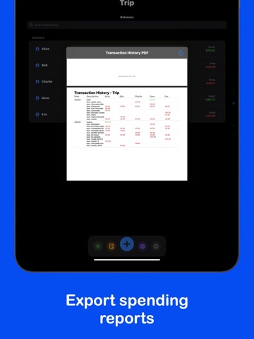 Tab Tally - Split Group Bills iPad screenshot