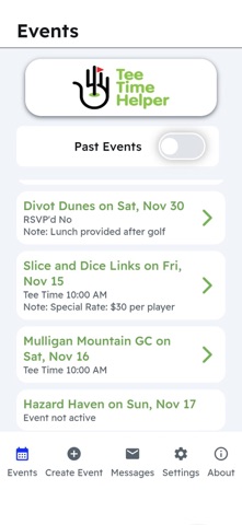 TeeTimeHelper Screenshot 2 of 3