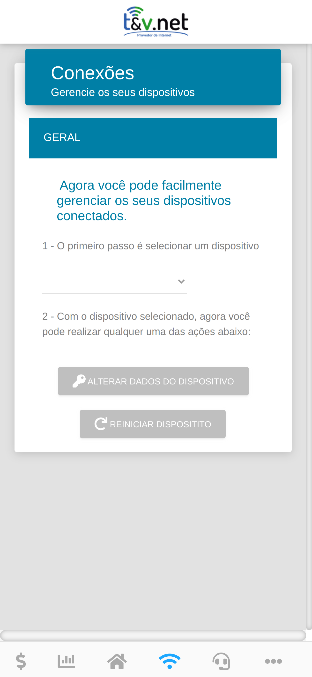 Central do Assinante T&V.NET