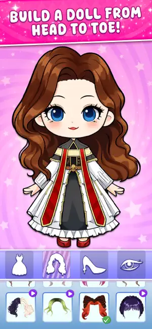 Chibi Dolls: Dress Up Salon screenshot 3