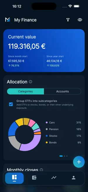My Finance - Portfolio Monitor screenshot 1