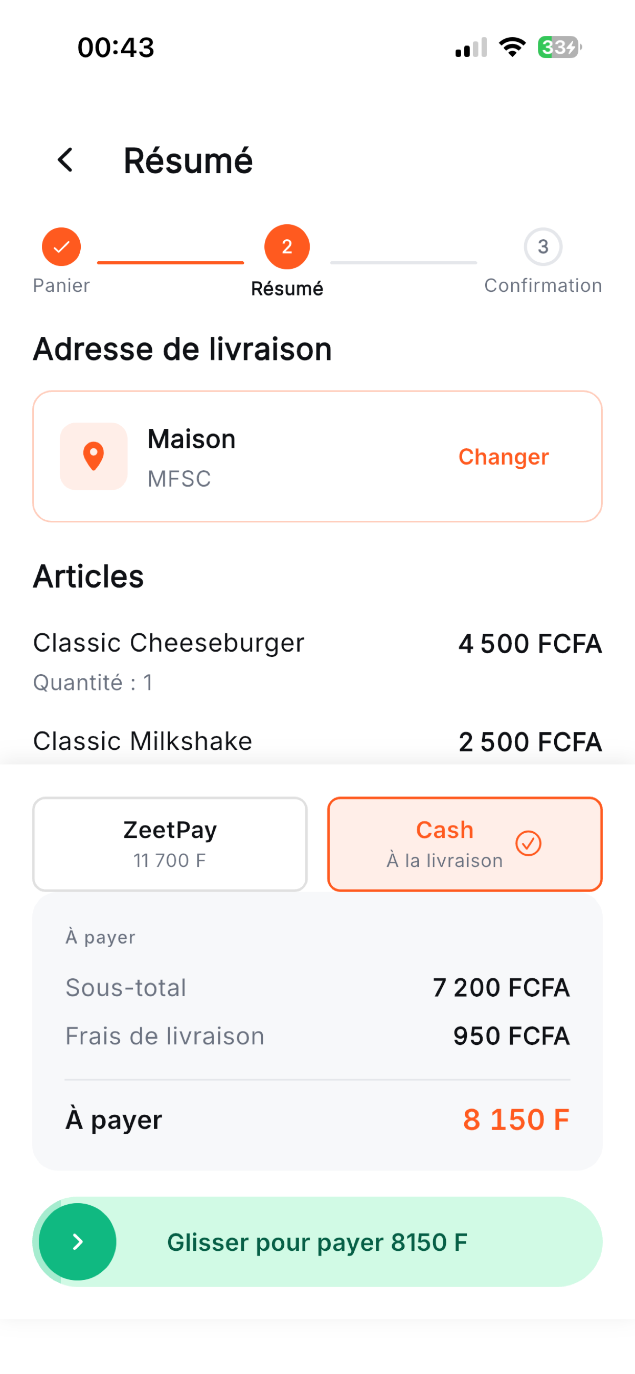 ZEET – Livraison de repas screenshot 5