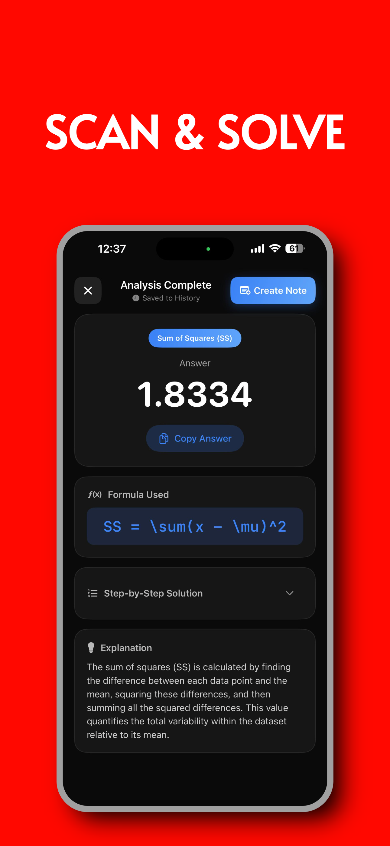 Statistics AI: Scan & Solve
