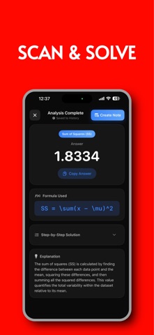 Statistics AI: Scan & Solve Screenshot 3 of 9