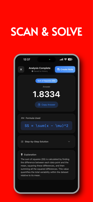 Statistics AI: Scan & Solve Screenshot 3 of 9