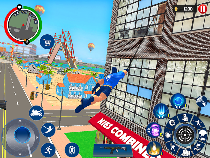 Super Spider Rope Hero Police