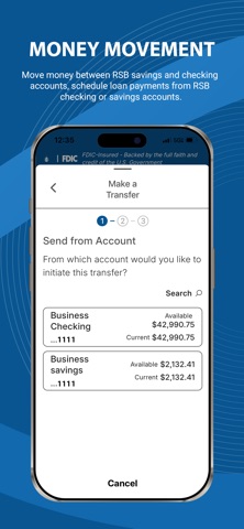 Roxboro Savings Bank Biz iPhone screenshot