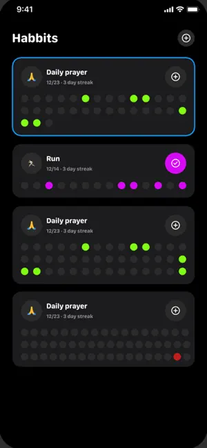 Habbits+ screenshot 1