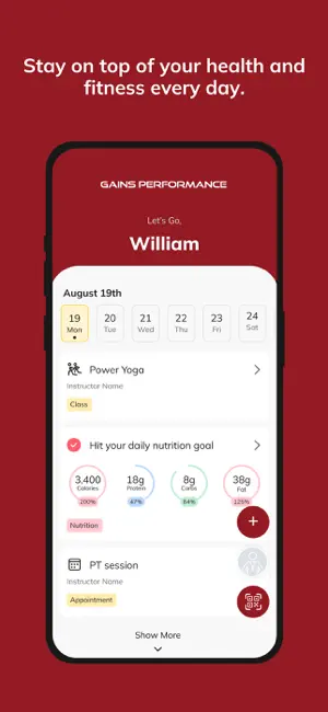 Gains Performance Studio screenshot 2