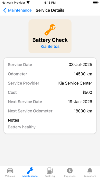 AutoLog Pro — Vehicle Manager のスクリーンショット