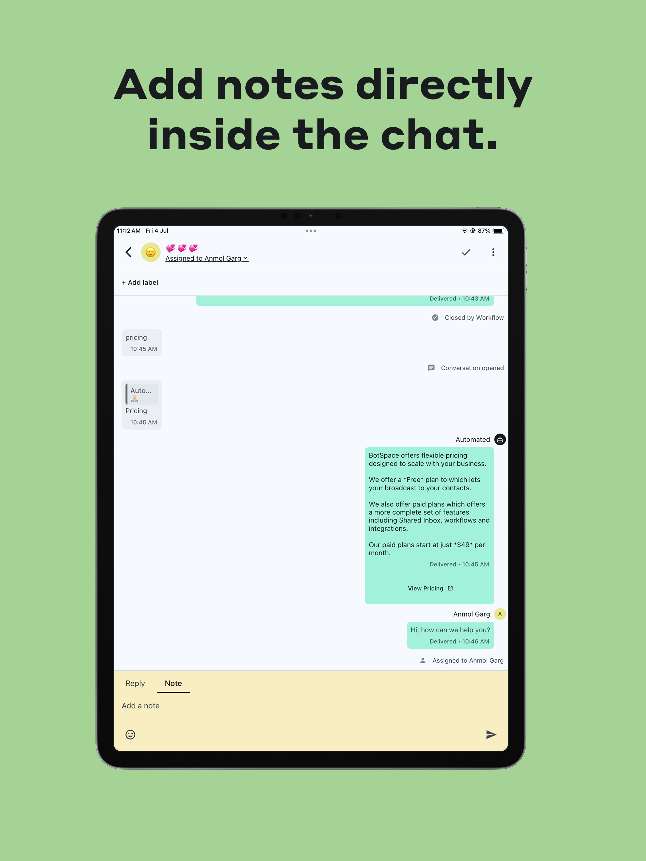 BotSpace Inbox