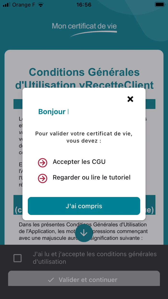 Mon certificat de vie