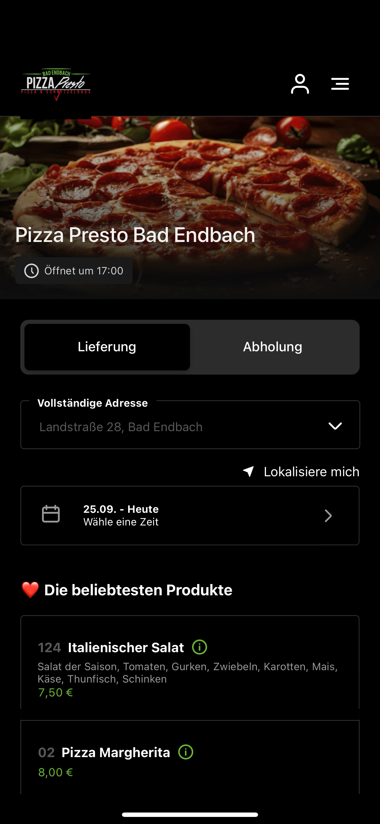 Pizza Presto Bad Endbach