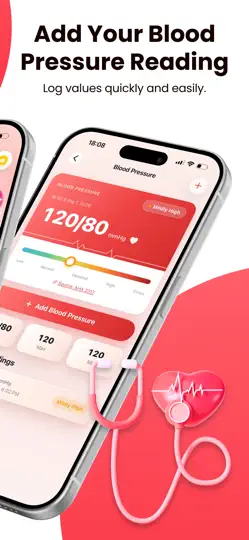 Capture d'écran de Health Monitor: BP & Glucose sur iPhone 2