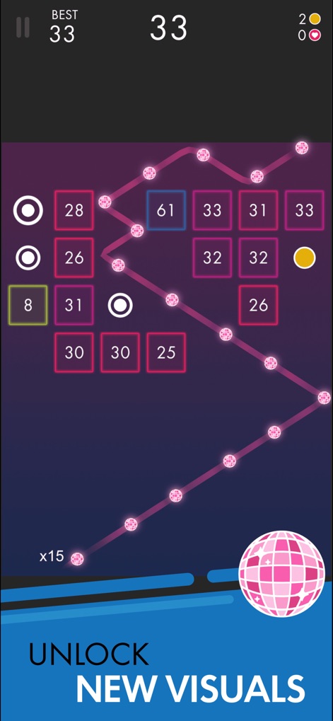 Ballz - Unlock personalized aesthetics with special glitter ball designs and vibrant themed backgrounds, allowing users to refresh their gameplay experience.