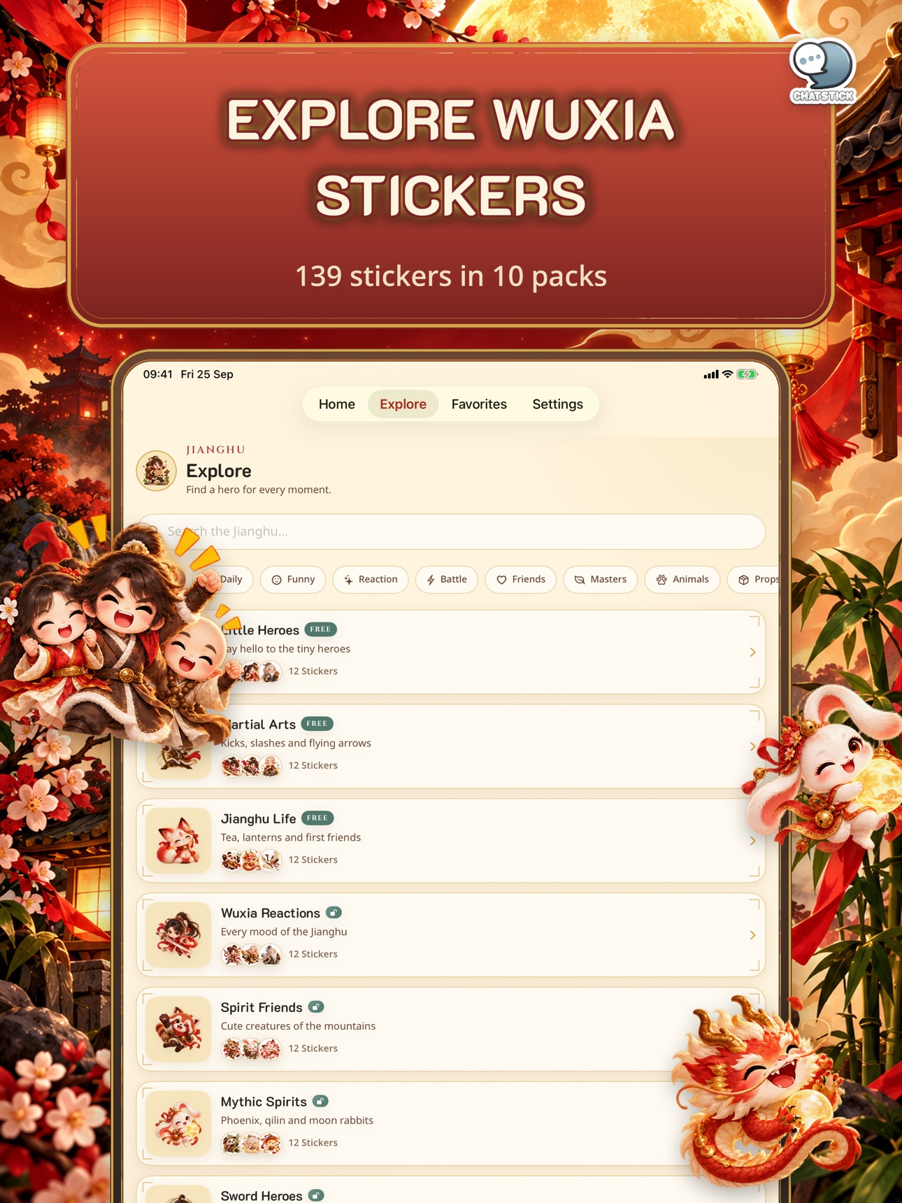 Screenshot 12 of Little Wuxia Stickers