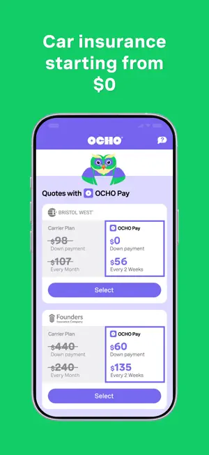 OCHO Affordable Car Insurance screenshot 2