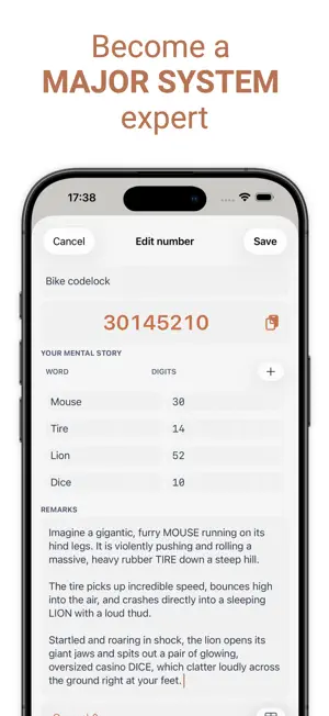 Numery: Major System screenshot 2