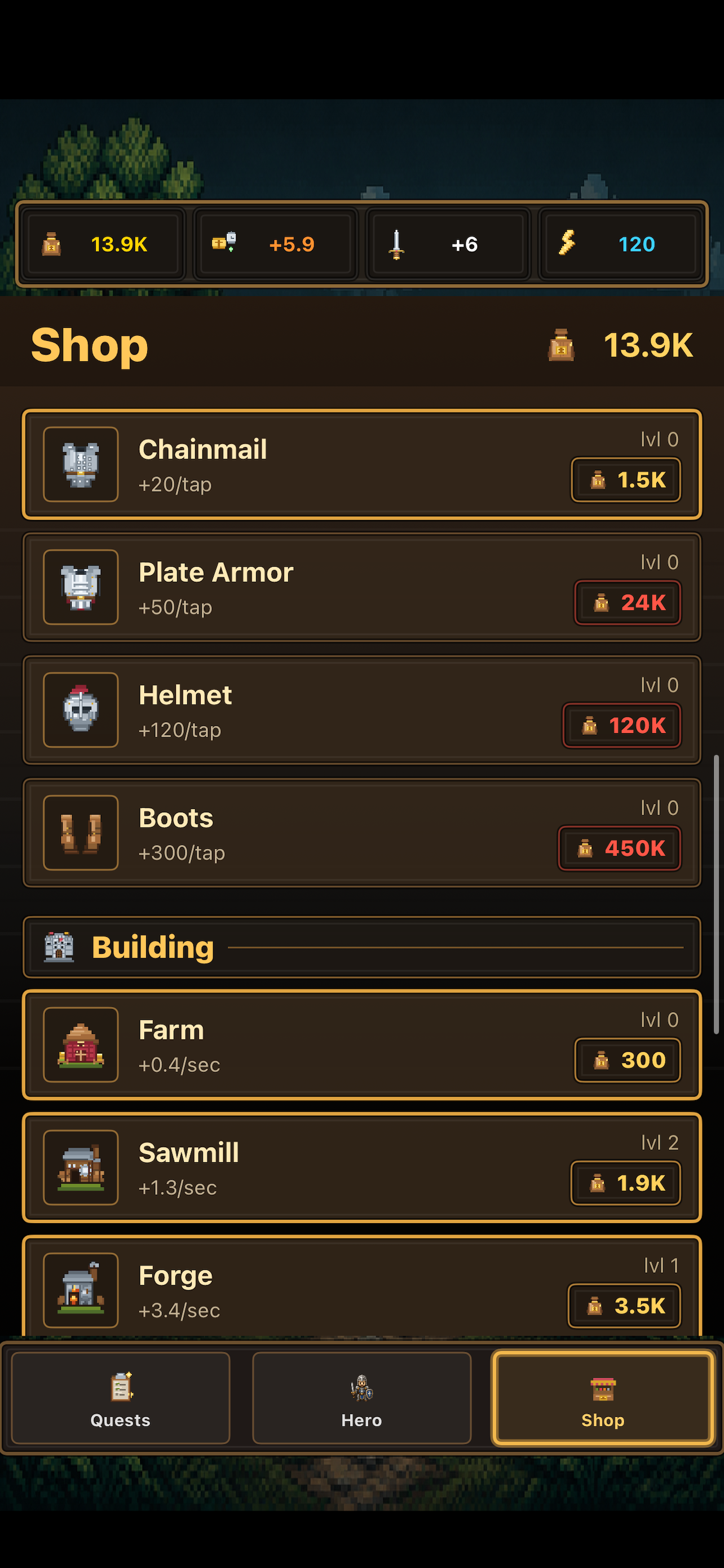Tapper Legend: RPG screenshot 3