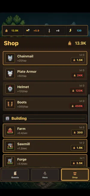 Tapper Legend: RPG screenshot 3