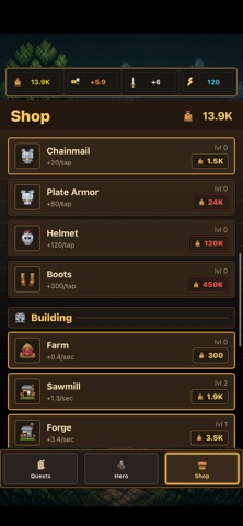 Tapper Legend: RPG Screenshot 3 of 4