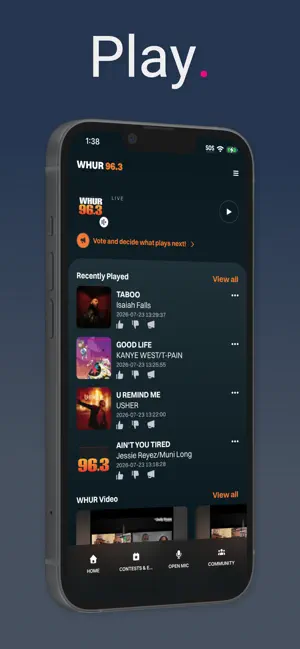 96.3 WHUR screenshot 2
