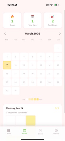 Bingo Life: Gamified To-Do iPhone screenshot